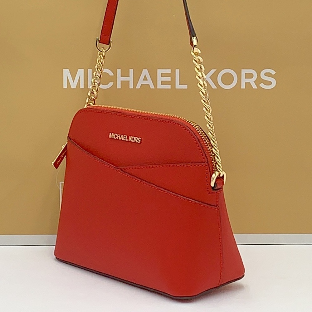 MICHAEL KORS
Jet Set Travel Medium Logo Dome Crossbody Bag FLAME COLOR - Picture 4 of 15